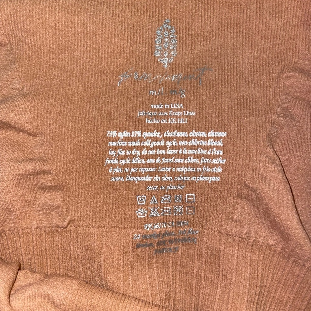 FP Movement Good Karma Square Neck Bra in Desert Dune M/L - Picture 6 of 9